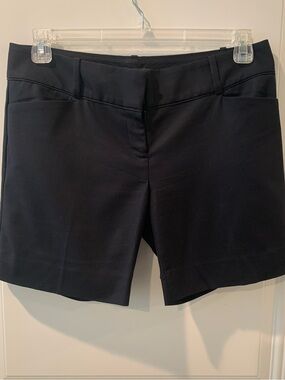 The Limited Black Stretch Ponte Bermuda Shorts